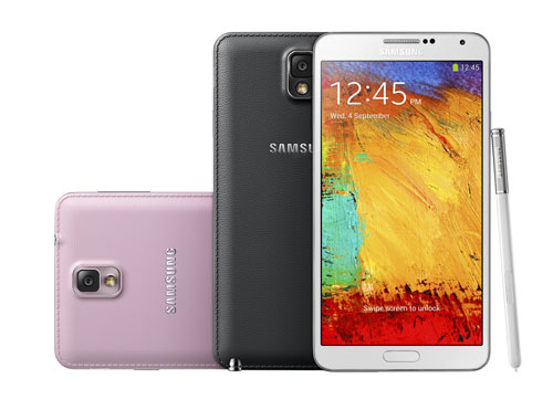 Galaxy Note 3 với mặt lưng sau được làm bằng chất liệu giả da